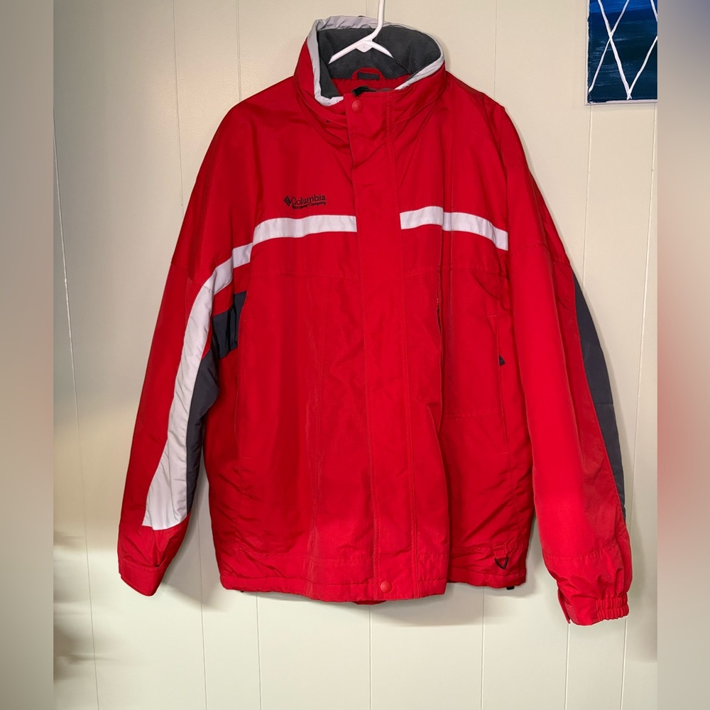 Columbia Red and Gray Jacket
